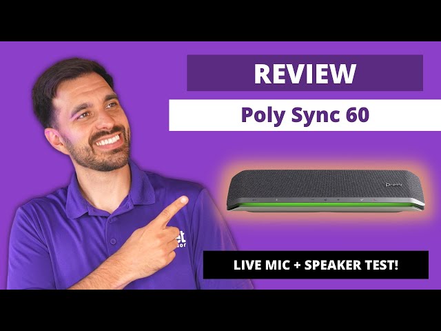Poly Sync 60 Speakerphone Review - LIVE MIC + SPEAKER TEST!