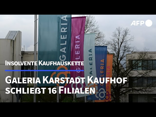 Galeria Karstadt Kaufhof: 16 Filialen und 1400 Jobs fallen weg | AFP