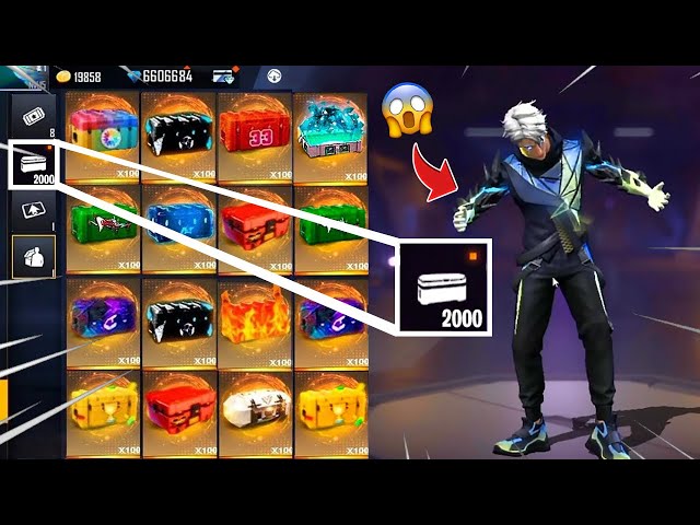 OPENING 1000 CRATES FREE FIRE📦💎I Got OPEN Rare Bundles And New Emotes 😍💎💎 Garena Free Fire