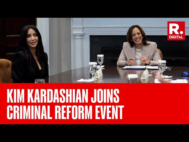 Kim Kardashian Joins US VP Harris At The White House For Criminal Reform Event