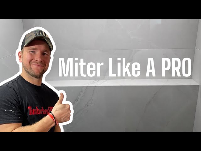 How to MITER Tile. Including EPOXY!