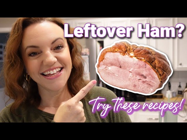 4 EASY ham recipes! | Perfect for using LEFTOVER HAM!