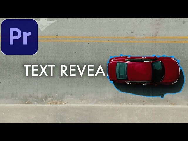 How to Reveal Text using Moving Objects in Adobe Premiere Pro CC (Mask Tutorial)