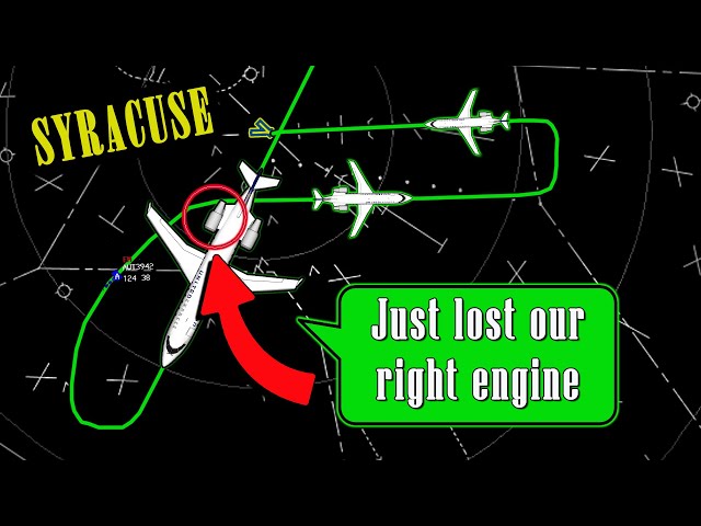 Air Wisconsin CRJ-200 has RIGHT ENGINE FAILURE enroute | Diverts to Syracuse