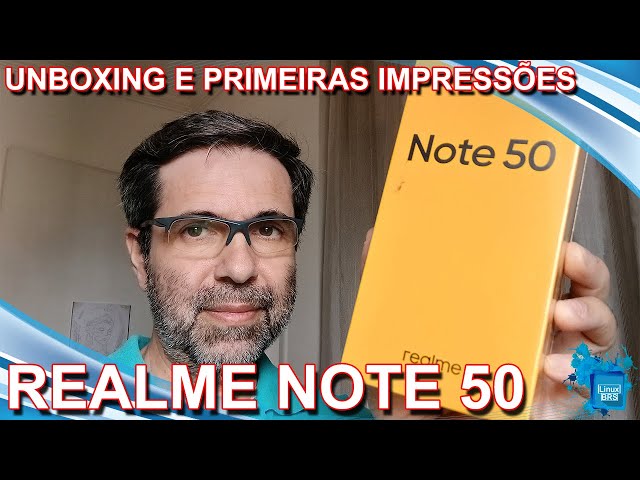Realme Note 50 - Unboxing e primeiras impressões | 128GB Arm. | 5.000 mAh | 10W | 4GB RAM