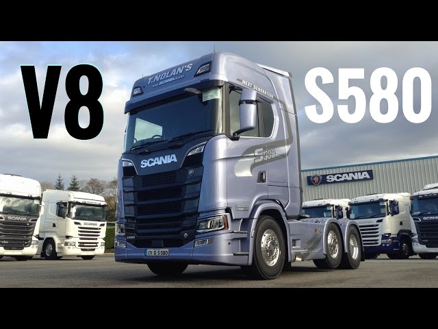 2017 New SCANIA S580 V8 Truck - Full Tour & Test Drive - Stavros969 4K