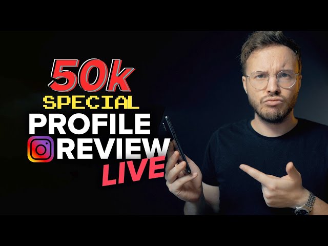Reviewing YOUR Instagram Profiles 😱  | 50k SUB SPECIAL ANNOUNCEMENT STREAM