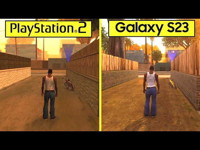 Grand Theft Auto: San Andreas The Definitive Edition Samsung  Galaxy S23 vs PS2 Graphics Comparison