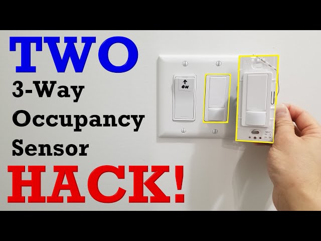 TWO Occupancy Sensor 3-WAY Switch HACK BYPASS THAT WORKS! Any brand!