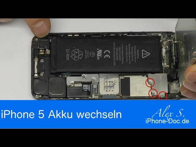IPhone 5 Akku wechseln, austauschen, reparieren in 6 min auf Deutsch