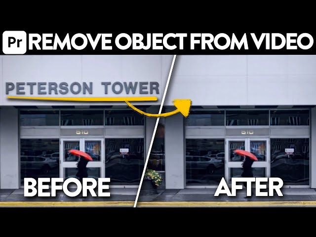 Remove Unwanted Objects From Video - Premiere Pro Tutorial