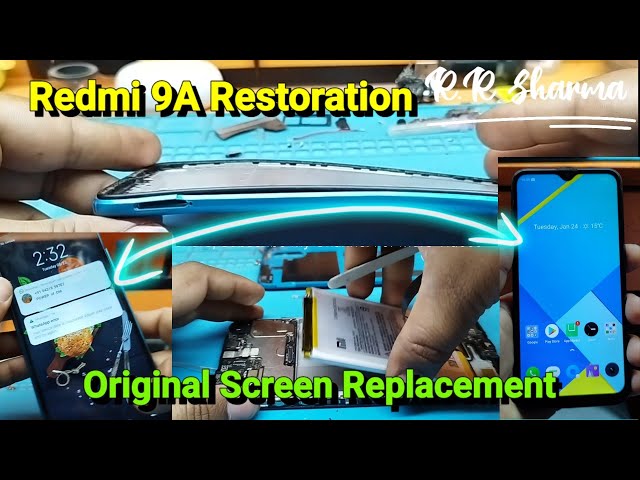 Redmi 9, 9A, 9 Prime Cracked Restoration | Original Screen Replacement