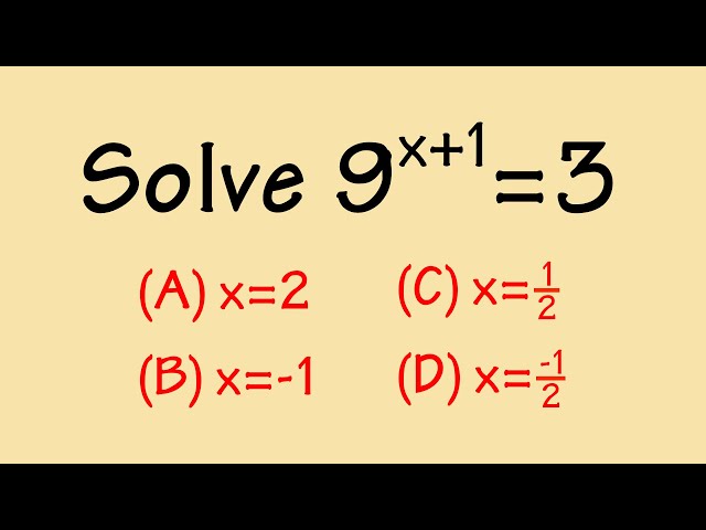 How to solve a basic exponential equation by making the bases equal first!