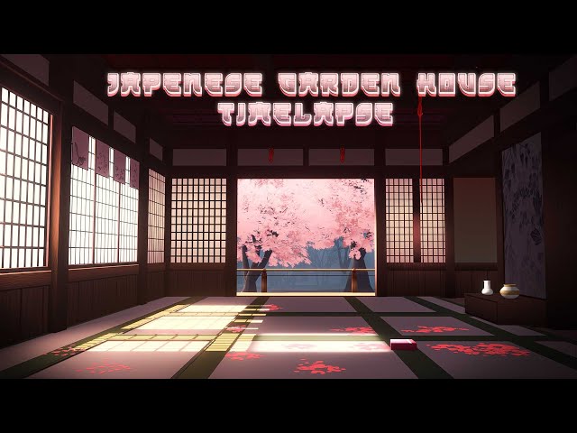 Modeling an Anime Japanese Cherry Blossom Garden-House in Blender