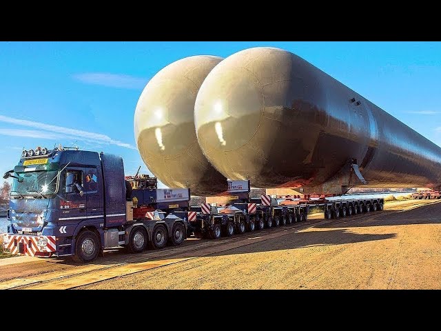 Extreme Dangerous Fastest Skills Transport Oversize Truck Operator, Biggest Heavy Equipment Machines