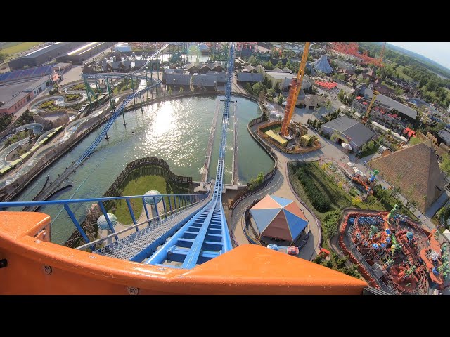 Biggest and Fastest Water Coaster in the World - Energylandia Amusement Park of Poland First Seat