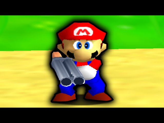 Super Mario 64 but he has a SHOTGUN!!!