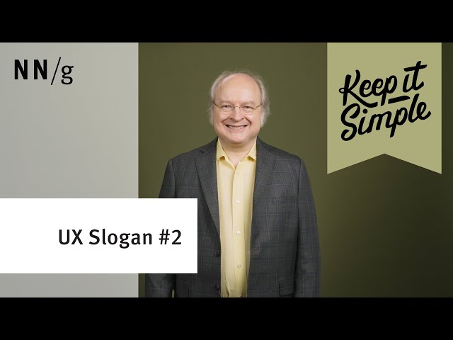 Keep It Simple (UX Slogan #2)