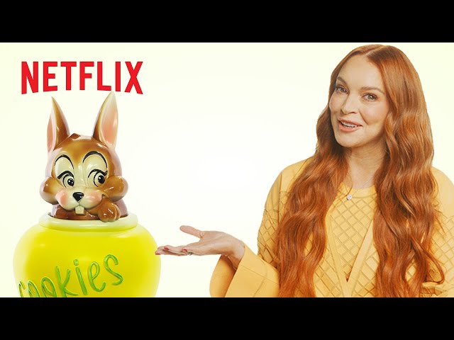 Lindsay Lohan Answers to a Nosy Cookie Jar | Falling for Christmas | Netflix