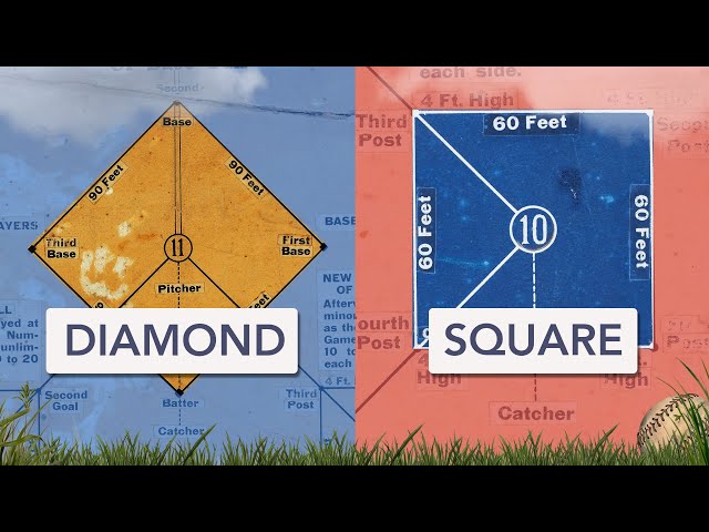 Why the baseball diamond is a diamond
