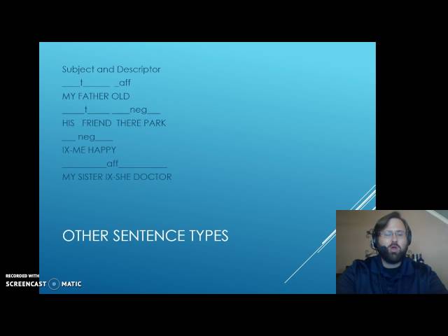 #21b Other Sentence Types in ASL