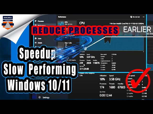 (Faster Performance & More FPS) Reduce PROCESSES and THREADS in Windows 10/11 to boost CPU