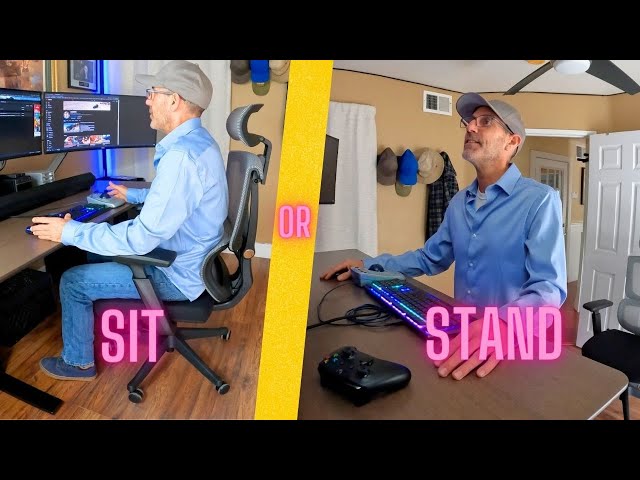 Standing Desk Home Office Makeover with Flexispot E7 Pro and C7 Ergonomic Chair