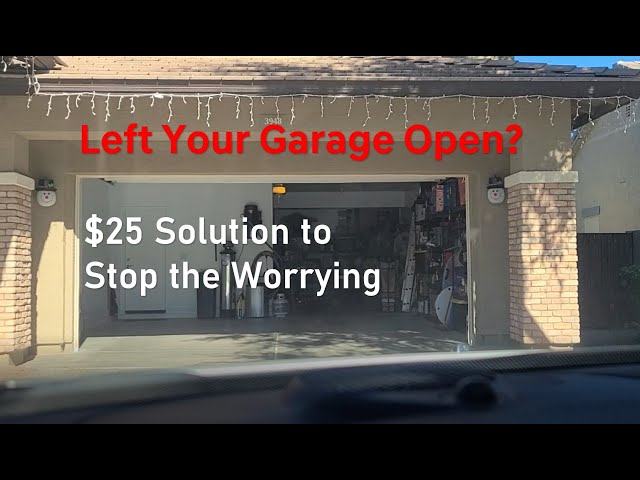 Did I Leave My Garage Door Open?  Garage Door Monitor Review.