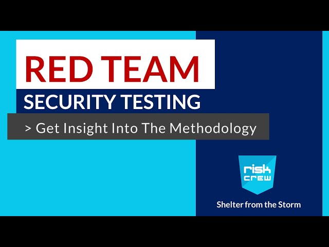 What is Red Team Security Testing?| Red Team Security Testing Explained