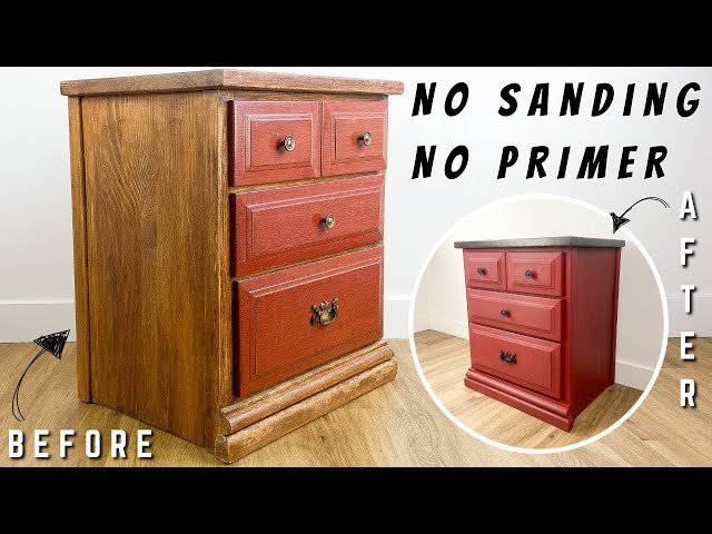 How to Paint Furniture Red
