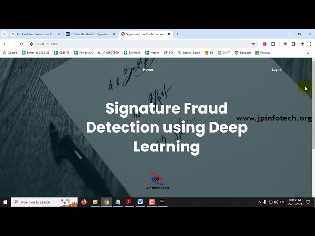 Signature Fraud Detection using Deep Learning | Python Final Year IEEE Project 2023