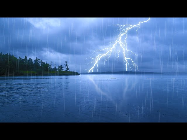 Relaxing Thunderstorm Sounds for Sleeping | Thunder, Rain, and Water Sleep Ambience