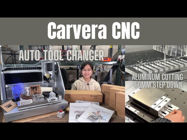 Makera Carvera Auto Tool Changer Benchtop CNC machine, In-depth review, aluminum cutting stress test