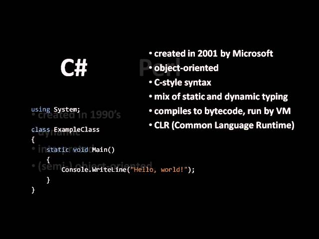 Programming Languages - (part 6 of 7)