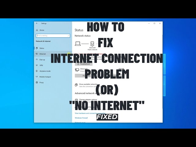How to Fix Internet Connection Problem (or) no Internet In Windows 10/11 (fixed) | 2023