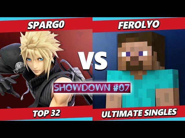 PSKSHOWDOWN #7 - Spargo (Cloud) Vs. Ferolyo (Steve) Smash Ultimate - SSBU