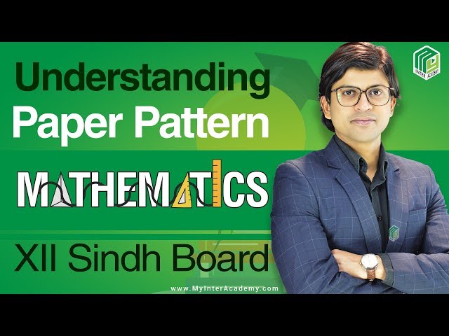 Mathematics XII- Sindh Board Paper Pattern