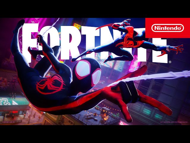 Web Slingers Miles Morales and Spider-Man 2099 Swing into Fortnite - Nintendo Switch