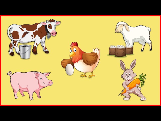Learn Names of Domestic and Farm Animals | Animal Name Guessing Game | Teddy and Timmy Edutainment