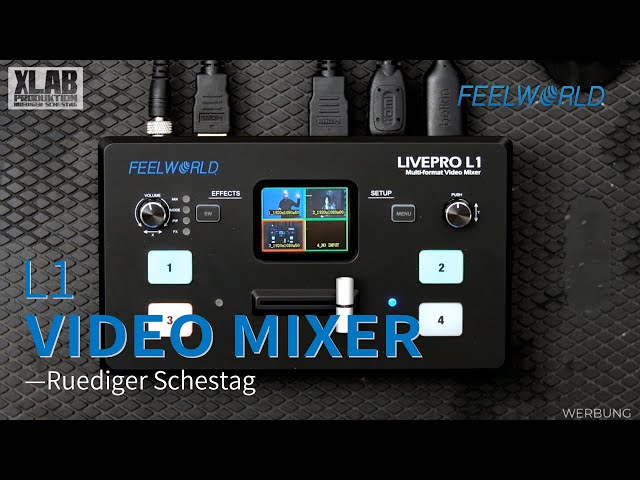 FEELWORLD L1 Video Mixer Multi Camera Live Production Review-@RuedigerSchestag