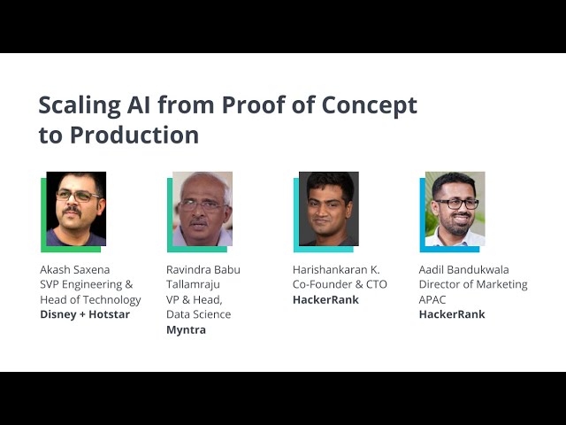 Scaling AI from Proof of Concept to Production