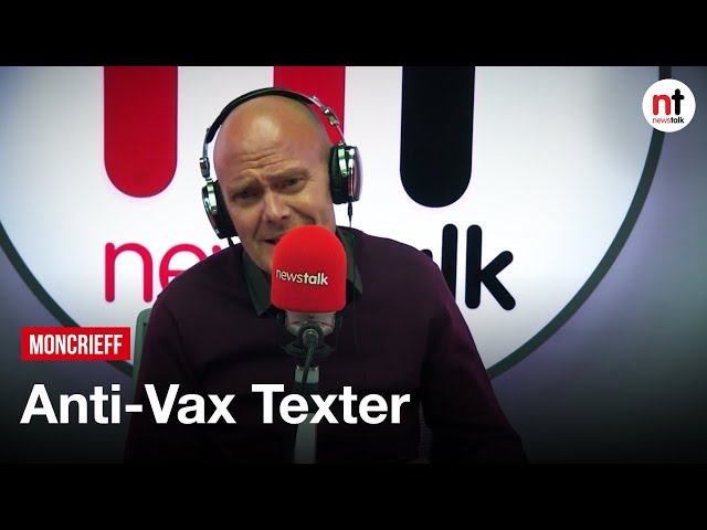 Sean Moncrieff takes on a 'thunderingly arrogant' anti-vax texter