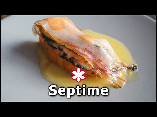 Eating at SEPTIME restaurant in PARIS, one Michelin star ⭐