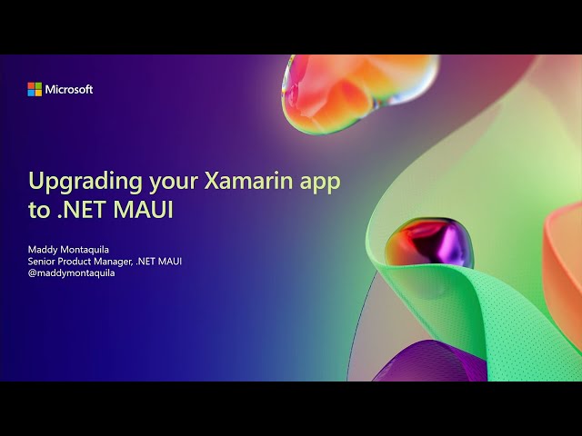 Upgrading from Xamarin to .NET MAUI