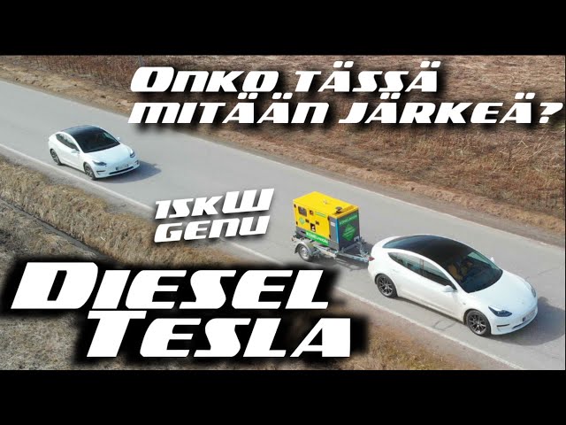 69. Diesel-Tesla! Paljonko Tesla+generaattori kuluttaa?