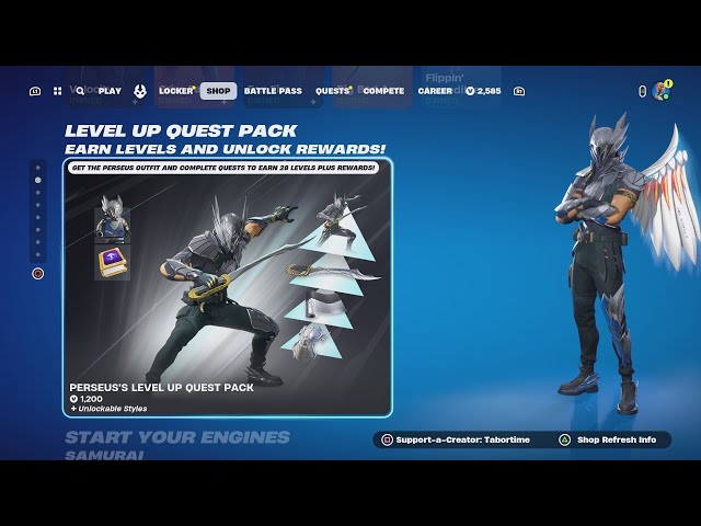 New Olympian God LEVEL UP QUEST PACK + New Olympian PEELY Skin!