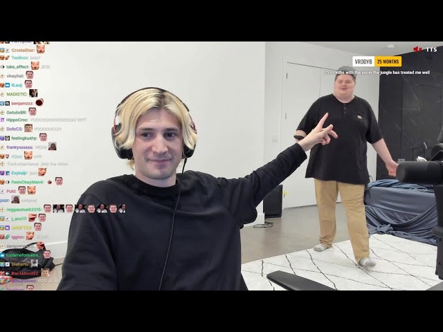 Jesse appears at xQc's House