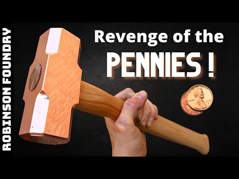 Making a Solid Copper Sledge Hammer - HAMMER TIME!