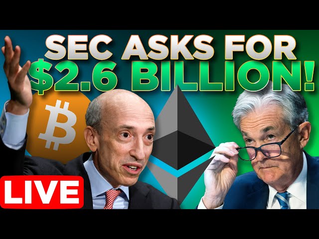 Gensler Wants $2.6 Billion To Target Crypto + Powell Pump🔥 LIVE🔴