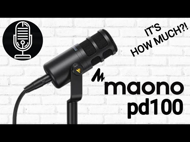 Maono PD100 - Broadcast Style Dynamic Microphone - Test / Review - This Thing Costs What?!